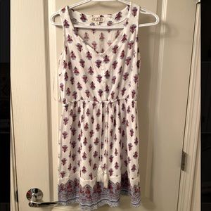 White cream floral dress by Pink Rose